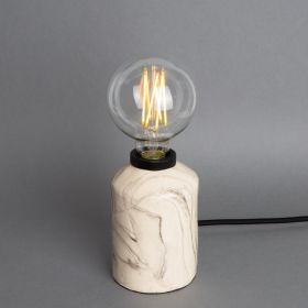 Bixa Small Marbled Ceramic Table Lamp