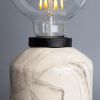 Bixa Small Marbled Ceramic Table Lamp