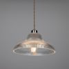 Mono Industrial Railway Glass Pendant Light 11.8"