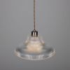 Mono Industrial Railway Glass Pendant Light 11.8"