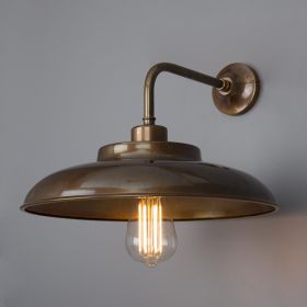 Paris Industrial Brass Wall Sconce 11.8"