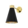 Preston Brass Wall Sconce with Adjustable Cone Shade