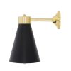 Preston Brass Wall Sconce with Adjustable Cone Shade