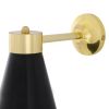 Preston Brass Wall Sconce with Adjustable Cone Shade