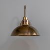 Paris Industrial Brass Swan Neck Wall Sconce 11.8"