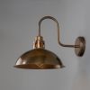 Paris Industrial Brass Swan Neck Wall Sconce 11.8"