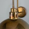 Paris Industrial Brass Swan Neck Wall Sconce 11.8"