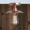 Suva Industrial Copper Flush Ceiling Light