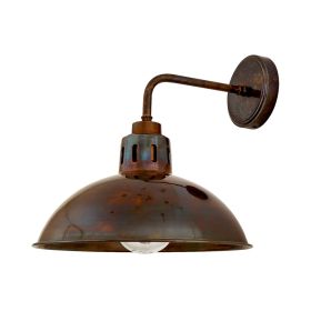 Talise Industrial Bathroom Wall Sconce IP65 (Option: AntiqueBrass, Material: OpalGlass)