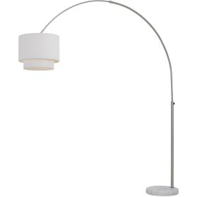 Arched Floor Lamp w/ Fabric Shade, 67"-75"Wx75"-86"H, 16" Base, 1-100W (Option: 86.000, 16.00086.000)