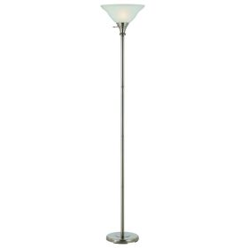 150W 3Way Torchiere W/ Glass Shd (Option: 70, 1370)