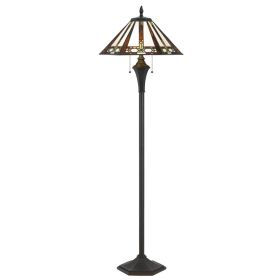 60W X 2 Tiffany Floor Lamp (Option: 61, 1961)