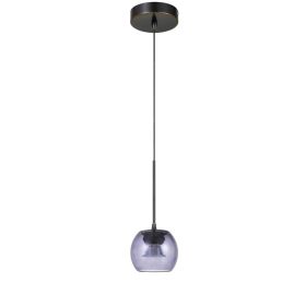 Ithaca 3000K, 8W, 700 Lumen, 90 CRI Dimmable LED Glass Mini Pendant (Option: Metal/Glass)