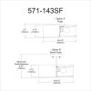 3LT Incandescent Semi-Flush AGB, Black Shade