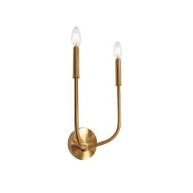 2LT Incandescent Wall Sconce, AGB (Option: Metal)