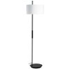 1LT Incandescent Floor Lamp, MB, WH Shade