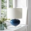 Lalia Home 15.25" Modern Ovaloid Glass Bedside Table Lamp