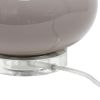 Lalia Home 15.25" Modern Ovaloid Glass Bedside Table Lamp