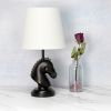 17.25" Tall Polyresin Decorative Chess Horse Shaped Bedside Table Desk Lamp