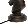 17.25" Tall Polyresin Decorative Chess Horse Shaped Bedside Table Desk Lamp