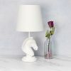 17.25" Tall Polyresin Decorative Chess Horse Shaped Bedside Table Desk Lamp