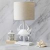 18.25" Polyresin Pinching Crab Shaped Bedside Table Desk Lamp