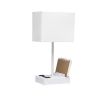 15.3" Tall Modern Rectangular Multi-Use 1 Light Bedside Table Desk Lamp