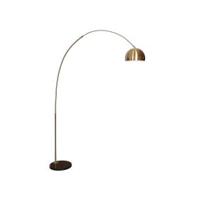 Arched Floor Lamp 75.6" Height with Black Round Marble Base (Option: Marble / Iron / Metal)