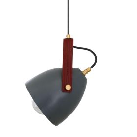 Lambeth Pendant with Rescued Fire hose Strap IP65 (Option: Grey, Material: Opal Red Strap)