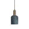 Osier Organic Ceramic Pendant Light 4.5", Blue Earth