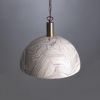 Kauri Marbled Ceramic Dome Pendant Light 14.6"