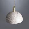 Kauri Marbled Ceramic Dome Pendant Light 14.6"