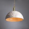 Kauri Marbled Ceramic Dome Pendant Light 14.6"