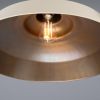 Matlock Large Vintage Factory Brass Pendant Light 19.7"