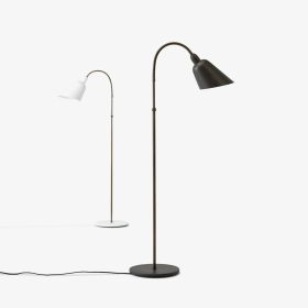 &Tradition - Bellevue Floor Lamp AJ7 (Color: Black and Brass)