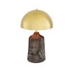 Cassia Table Lamp- Black Clay