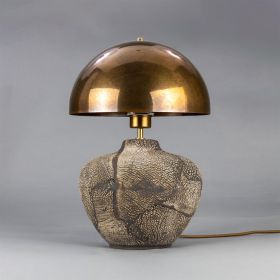 Lawson Table lamp - Black Clay (Option: Antique Silver)