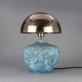 Lawson Table Lamp - Blue Clay (Option: Antique brass)