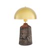 Cassia Table Lamp- Black Clay