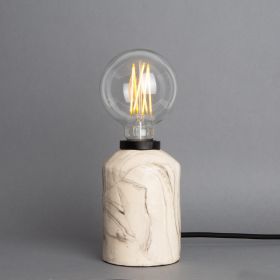 Bixa Table Lamp - Marbled (Option: Antique brass)