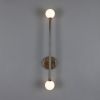 Gunning Double Globe Slim Bathroom Wall Sconce 28" IP44