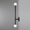 Gunning Double Globe Slim Bathroom Wall Sconce 28" IP44