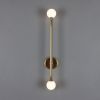 Gunning Double Globe Slim Bathroom Wall Sconce 28" IP44