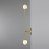 Gunning Double Globe Slim Bathroom Wall Sconce 28" IP44