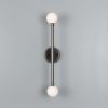 Monto Double Globe Slim Bathroom Wall Sconce 24" IP44