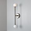 Monto Double Globe Slim Bathroom Wall Sconce 24" IP44