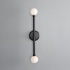 Monto Double Globe Slim Bathroom Wall Sconce 24" IP44