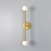 Monto Double Globe Slim Bathroom Wall Sconce 24" IP44