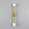 Monto Double Globe Slim Bathroom Wall Sconce 24" IP44