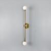 Silverton Double Globe Slim Bathroom Wall Sconce 30" IP44